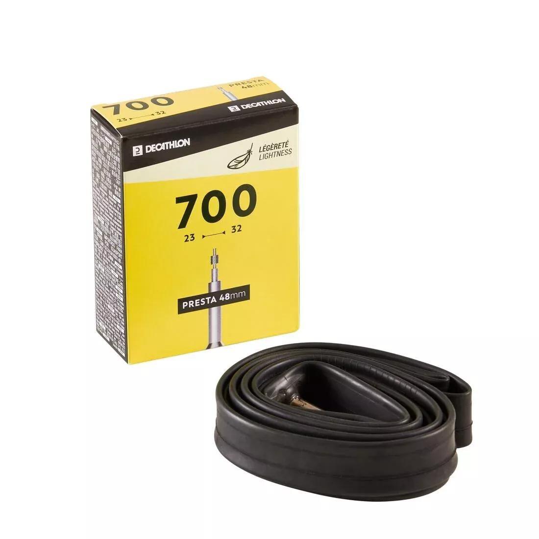 Road Inner Tube 700x23-32 Presta 48 Light, No Color, medium