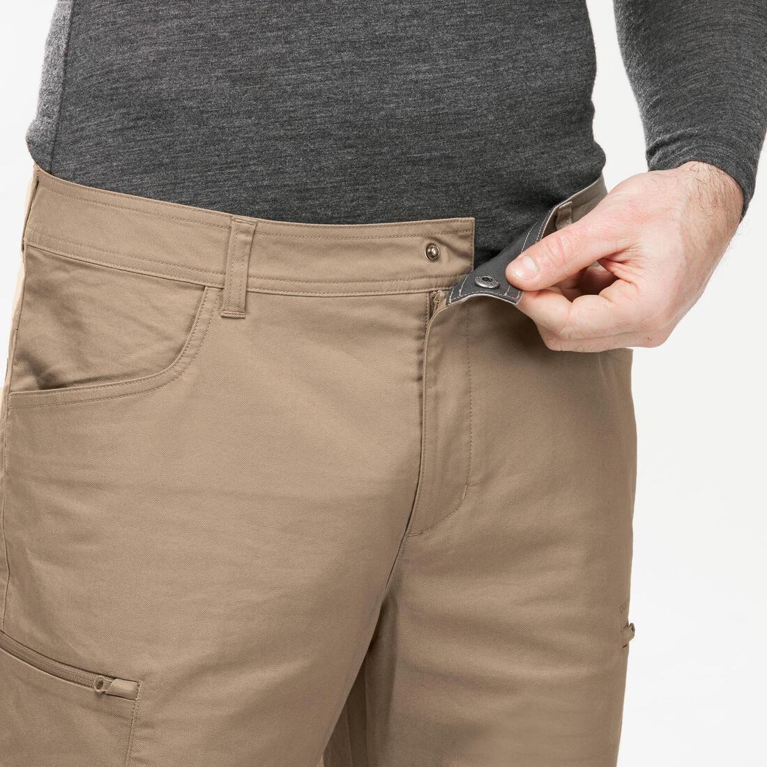 Men's Regular Hiking Trousers - NH500, Iced Coffee, , large image number 5