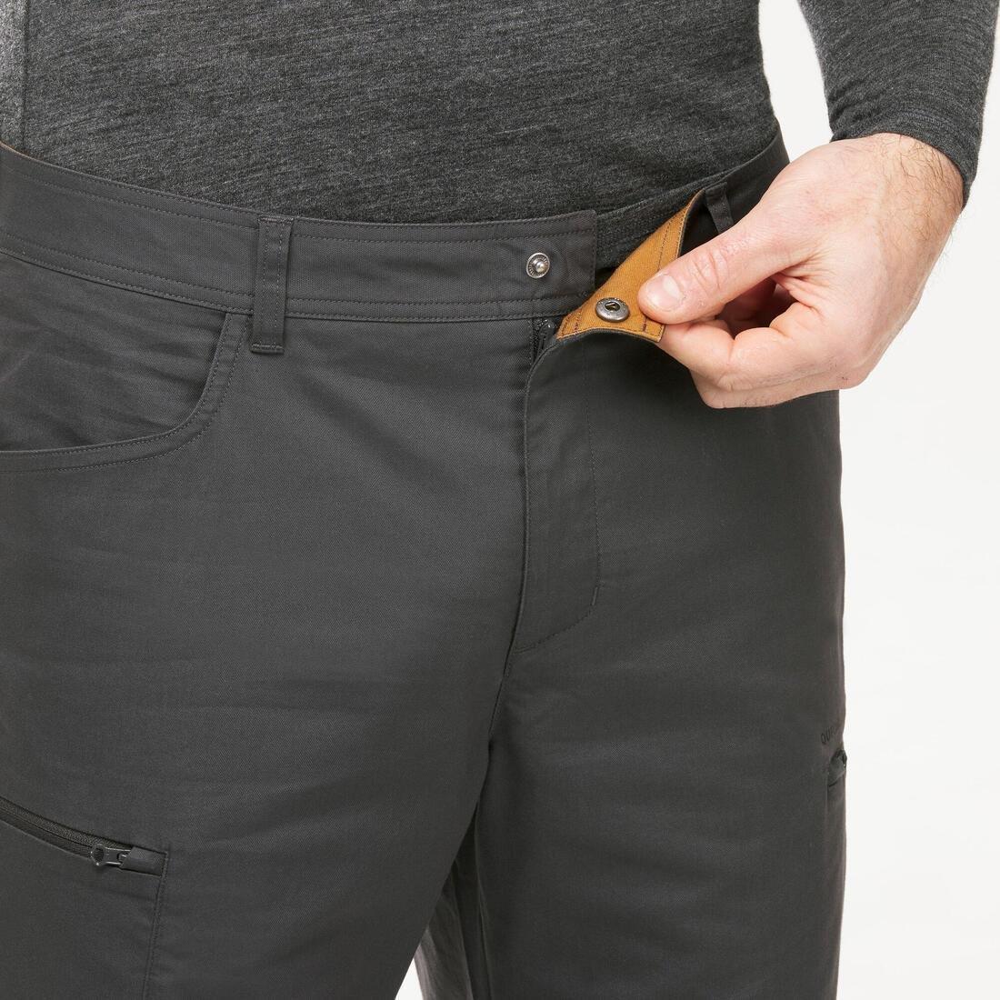 Men's NH500 Regular Off-Road Hiking Trousers, Carbon Grey, No Color, large image number 14