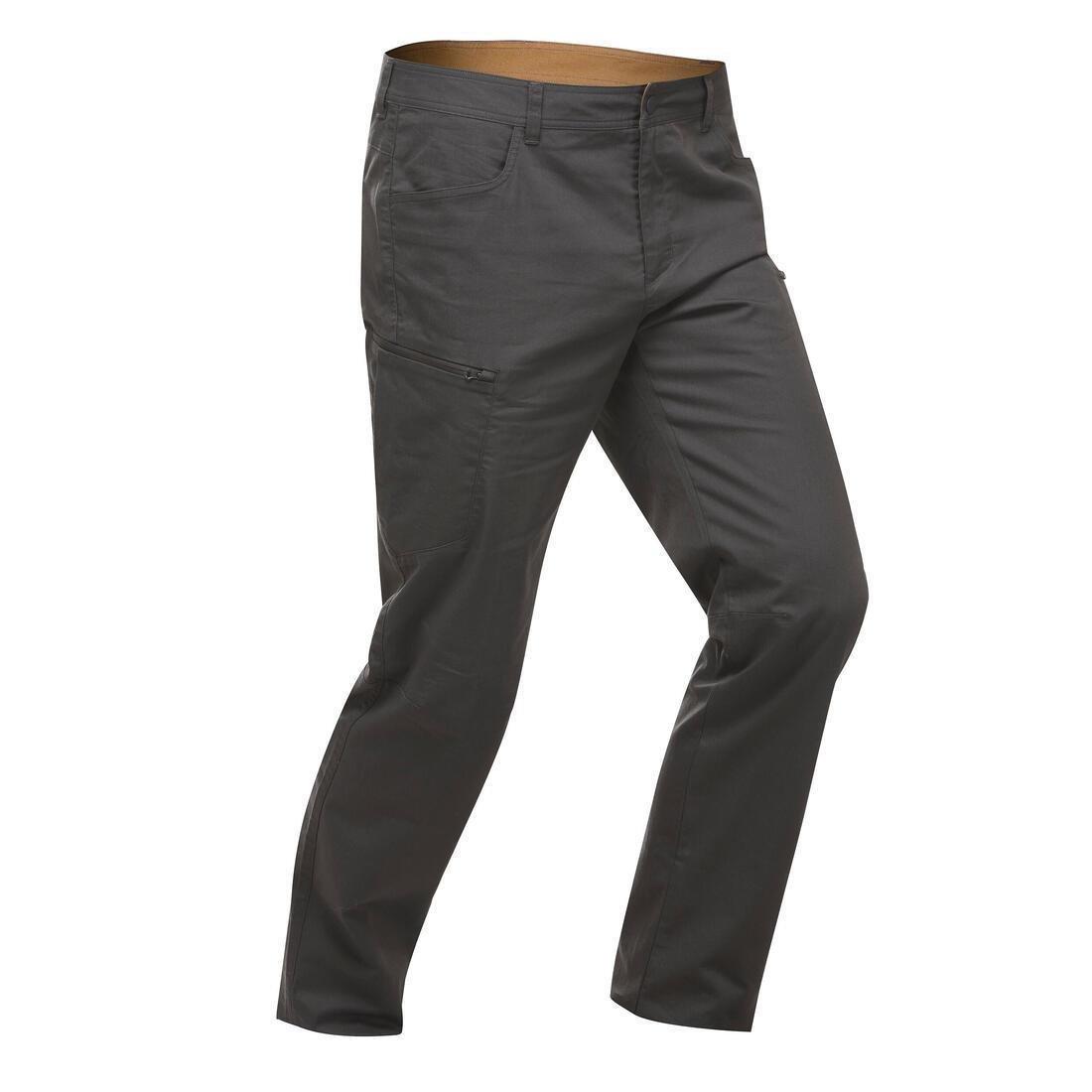 Men Regular Off-Road Hiking Trousers - Nh500, Black Olive, , large image number 7