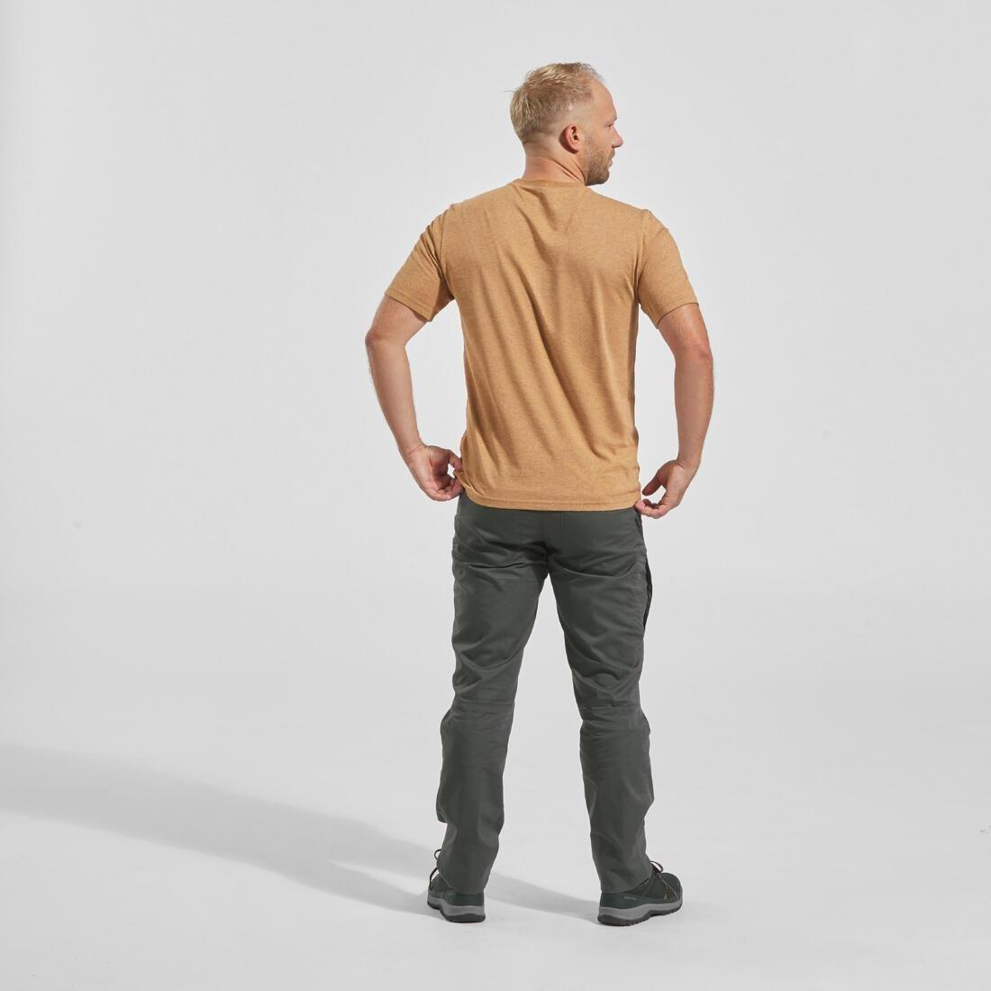 Men Regular Off-Road Hiking Trousers - Nh500, Black Olive, , large image number 13