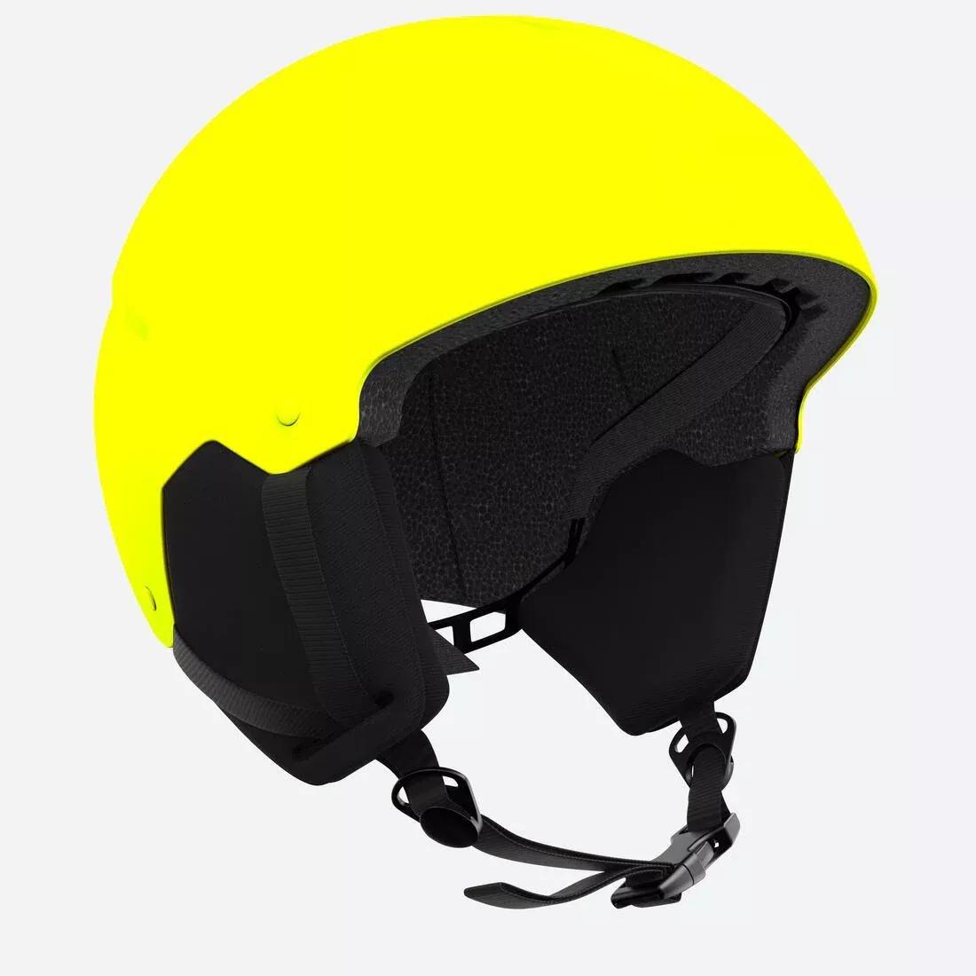 FLUO NEON YELLOW CHILDREN'S SKI HELMET H100, , large image number 1