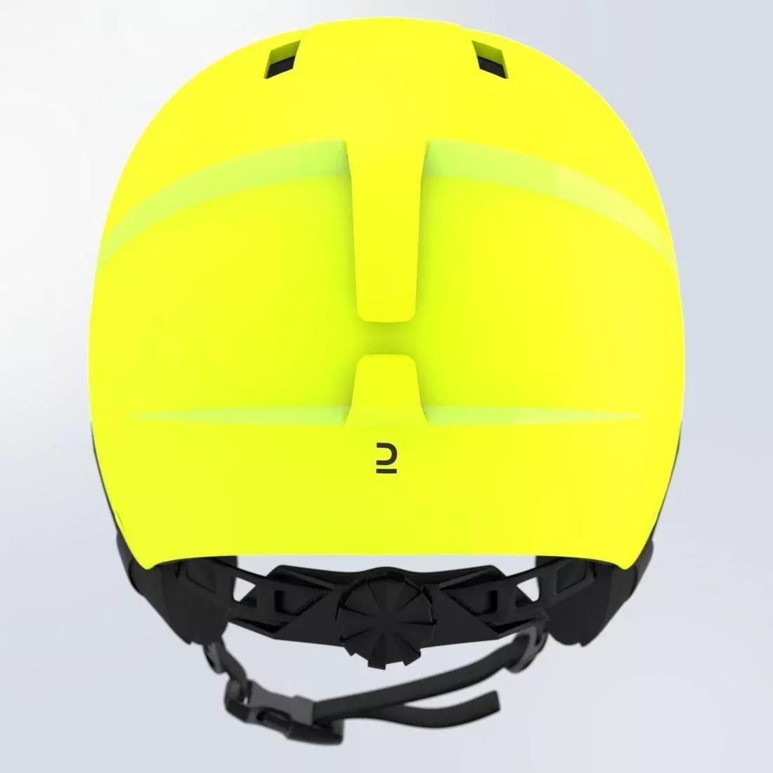 FLUO NEON YELLOW CHILDREN'S SKI HELMET H100, , large image number 6