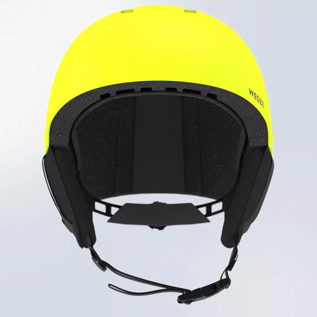 FLUO NEON YELLOW CHILDREN'S SKI HELMET H100, 5401_000, large image number 7