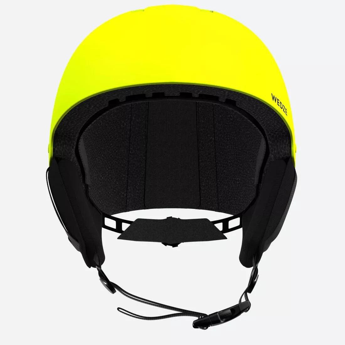 FLUO NEON YELLOW CHILDREN'S SKI HELMET H100, , large image number 12