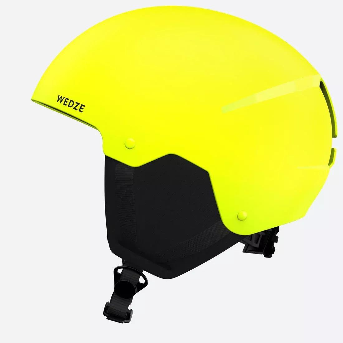 FLUO NEON YELLOW CHILDREN'S SKI HELMET H100, , large image number 14