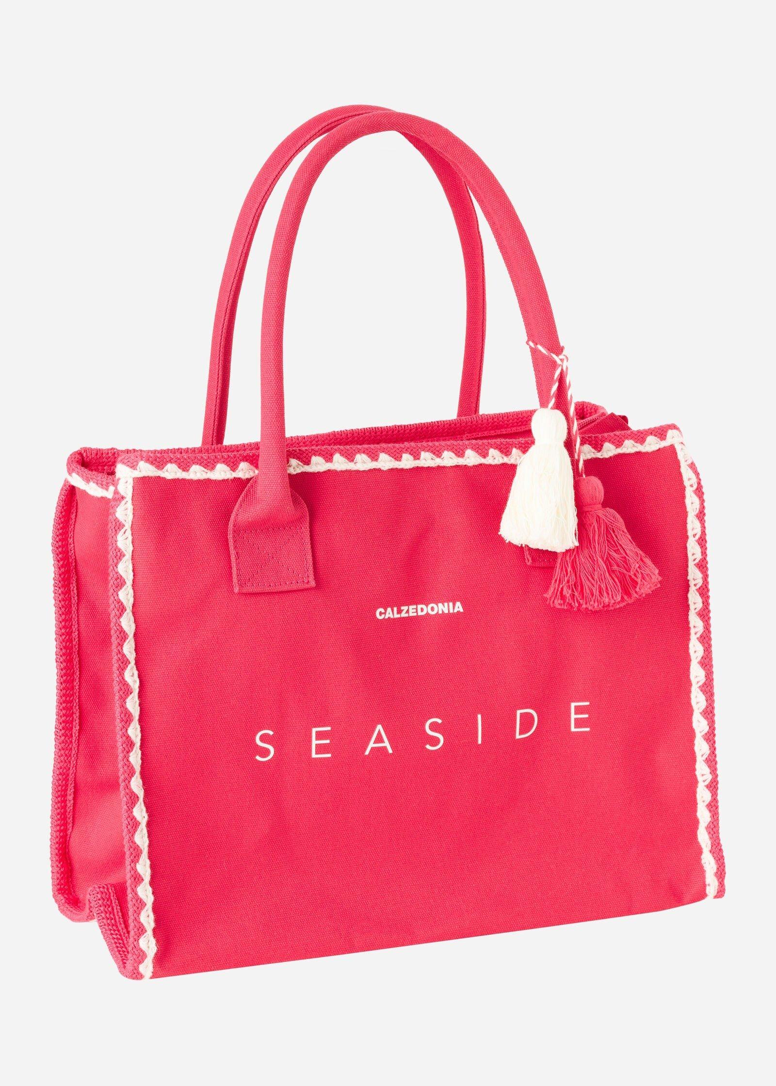 Pink Seaside Beach Bag, , large image number 0