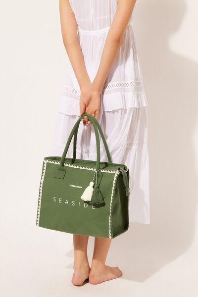 Green Seaside Beach Bag, , large image number 1
