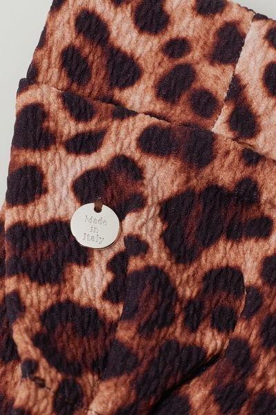 Brown Animal Print Bandeau Onda, 5501_033E, large image number 0