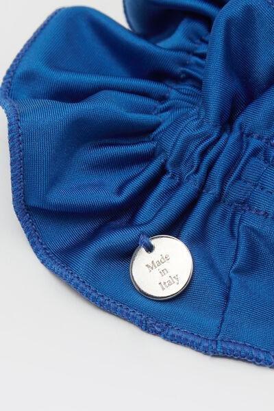Navy Elastic Double Ruching Scrunchies, 5501_155E, large image number 0