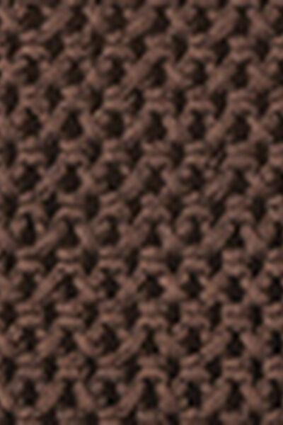 Brown Knitted Beach Bag, 5501_233E, large image number 3