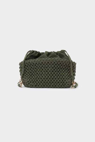 Green Knitted Mini Bag, 5501_064E, medium