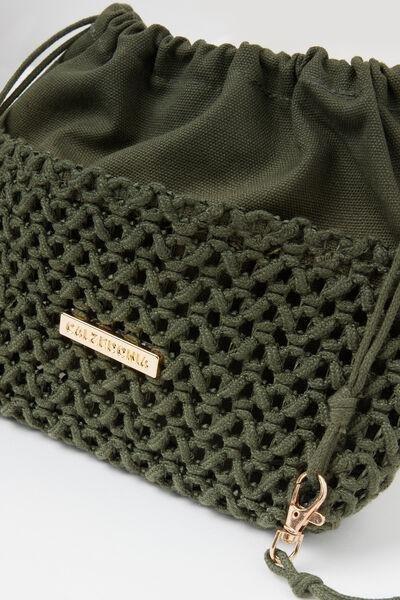 Green Knitted Mini Bag, 5501_064E, large image number 2