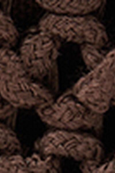 Brown Cross-Body Knitted Mini Bag, 5501_233E, large image number 3