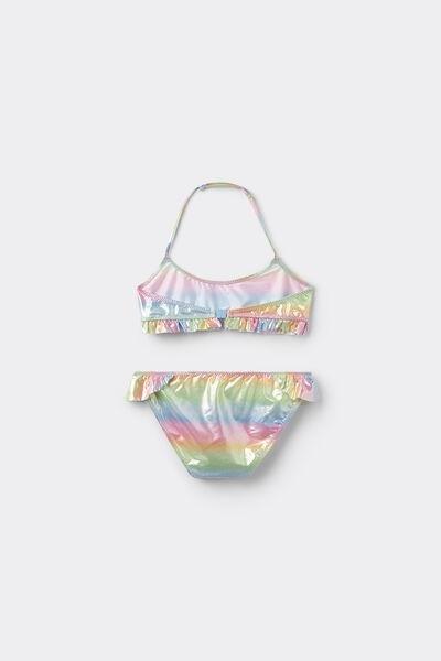 Multicolour Printed Bikini, Kids Girls, , medium