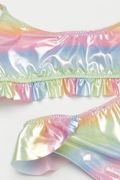 Multicolour Printed Bikini, Kids Girls, 5501_067E, large image number 1