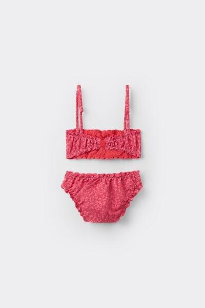 Pink Printed Swimsuit , Kids Girls, , large image number 0