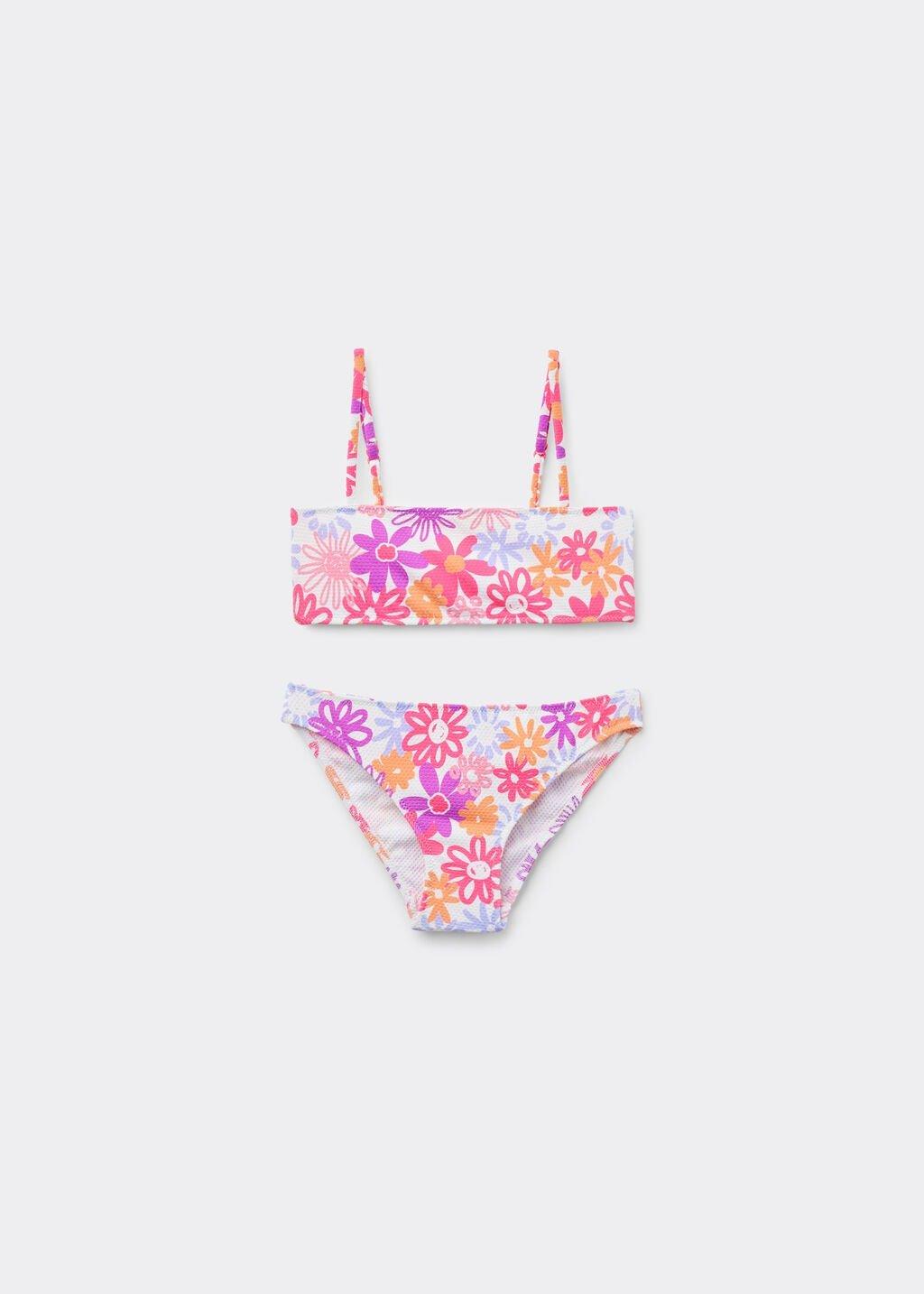 Multicolour Two-Piece Swimsuit, Kids Girls, , large image number 0
