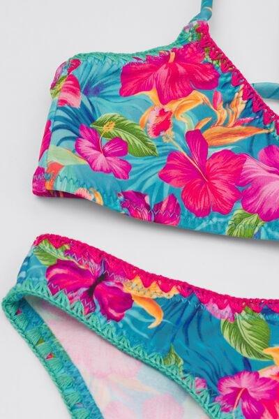 Multicolour Two-Piece Swimsuit, Kids Girls, , large image number 1