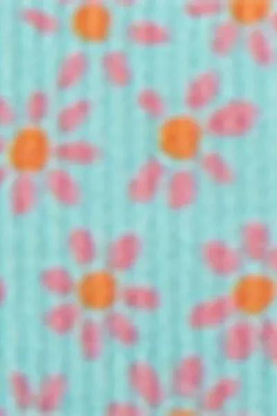Blue Soft Daisy Bikini Set, Kids Girls, 5501_194E, large image number 2