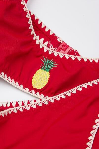 Red Mini Fruit Bikini Set, Kids Girls, 5501_197E, large image number 1