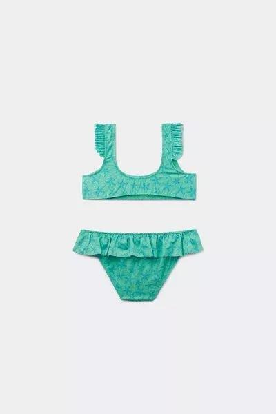 Green Glittery Starfish Bikini Set, Kids Girls, 5501_200E, large image number 0
