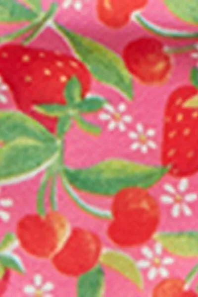 Red Strawberries Pattern Bikini Set, Kids Girls, 5501_201E, large image number 2