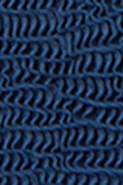 Navy Crinkle Waves Bikini Set, Kids Girls, 5501_157E, large image number 2