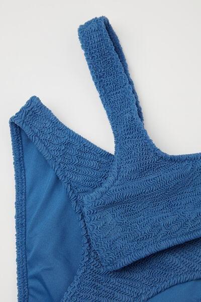 Blue Crinkle Waves Bikini Bottom, Kids Girls, , large image number 1