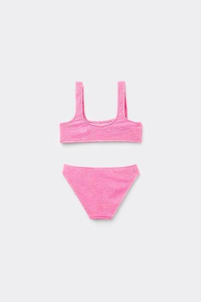 Pink Two-Piece Swimsuit, Kids Girls, , large image number 0