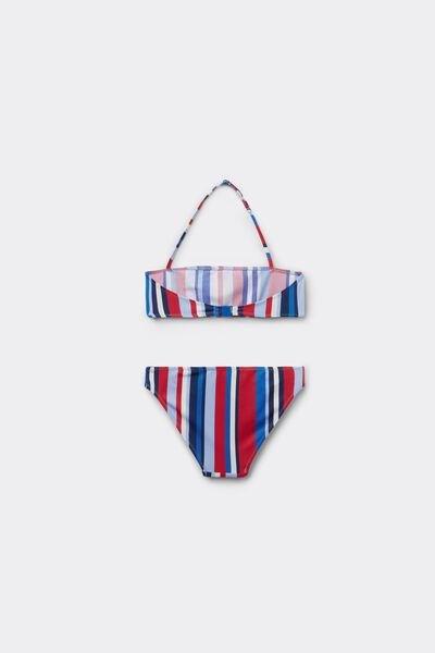 Multicolour Two-Piece Swimsuit, Kids Girls, , large image number 1