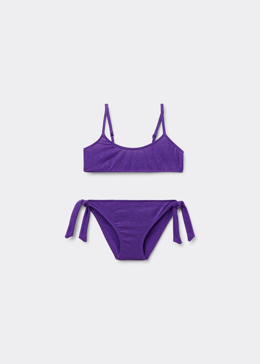 Purple Two - Piece Swimsuit, Kids Girls, , large image number 0
