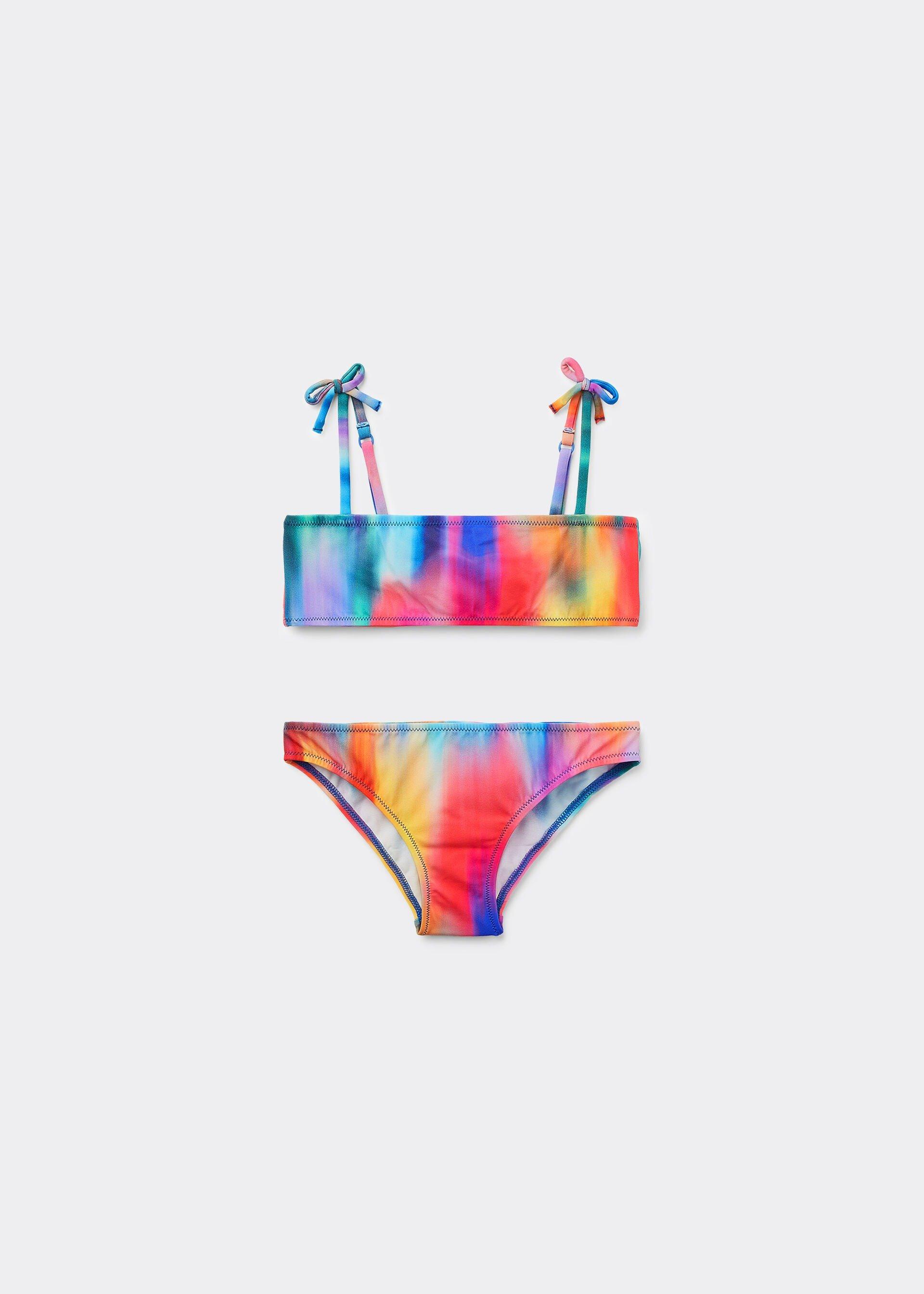 Multicolour Two-Piece Swimsuit, Kids Girls, , large image number 0