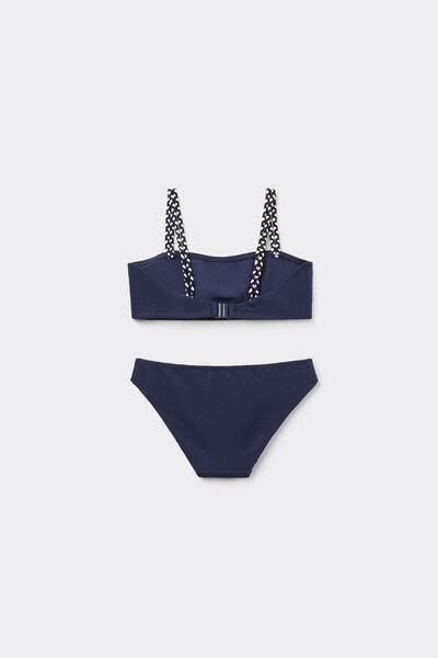 Navy Two-Piece Swimsuit, Kids Girls, , large image number 2