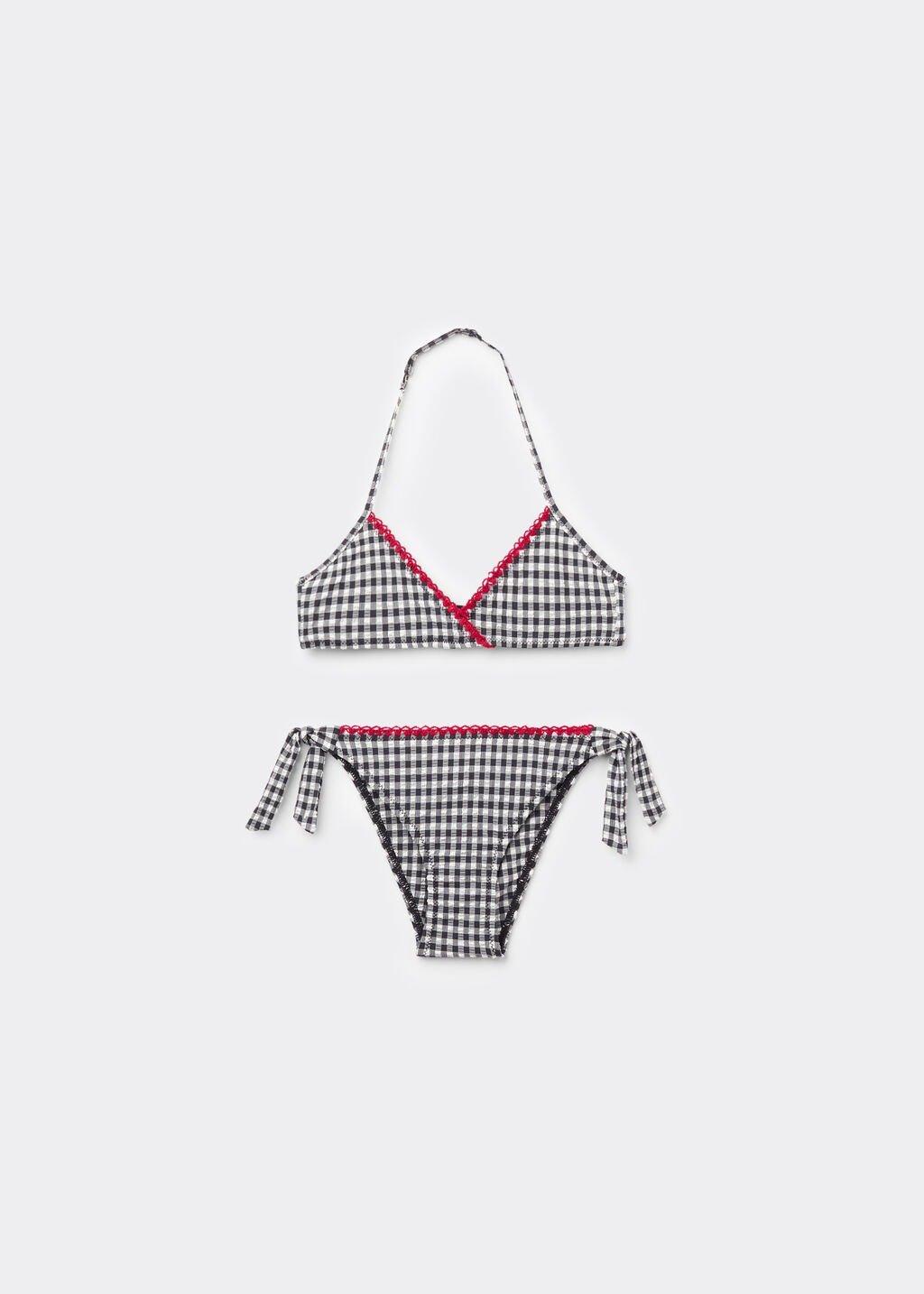 Multicolour Two-Piece Swimsuit, Kids Girls, , large image number 0
