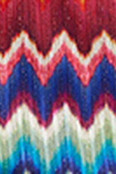 Brown Vibrant Chevron Bikini Set, Kids Girls, 5501_189E, large image number 2