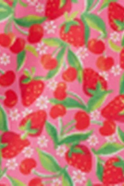 Red Strawberries Pattern Swimsuit, Kids Girls, 5501_201E, medium