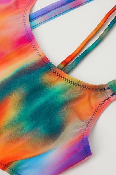 Multicolour Two-Piece Swimsuit, Kids Girls, , large image number 0