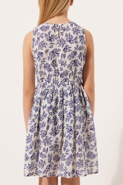 Blue Printed Dress , Kids Girls, , large image number 2