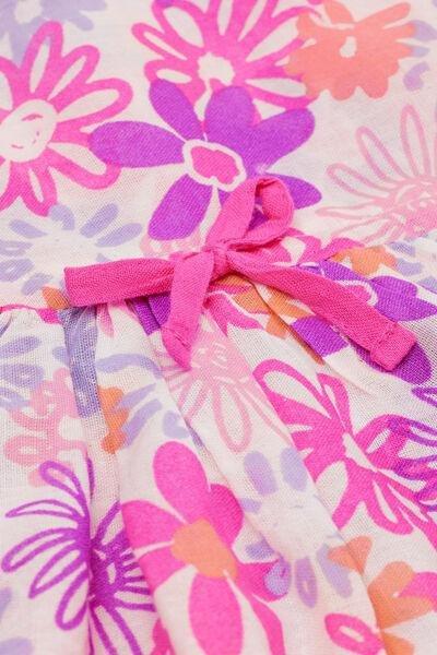 Pink Printed Dress, Kids Girls, , large image number 1
