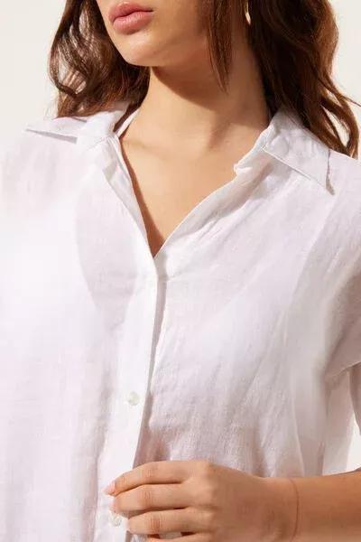 White Beach Shirt Dress, 5501_895C, large image number 3