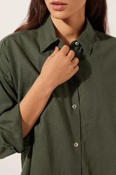Green Button Up Shirt, 5501_064E, large image number 3
