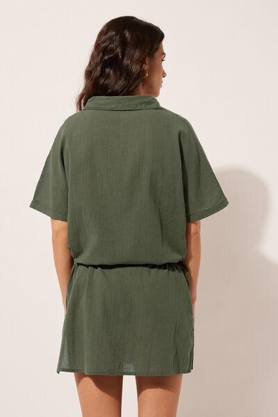 Green Short Kaftan, , large image number 2