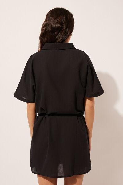 Black Short Kaftan, , large image number 2
