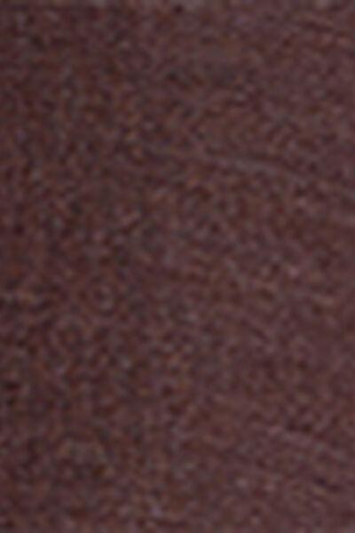 Brown Loose Fit Linen Jacket, 5501_203E, large image number 4