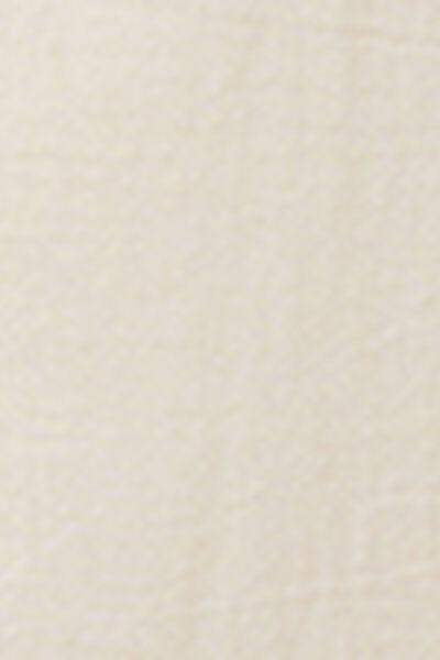 White V-Neck Mini Shirt Dress, 5501_206E, large image number 4