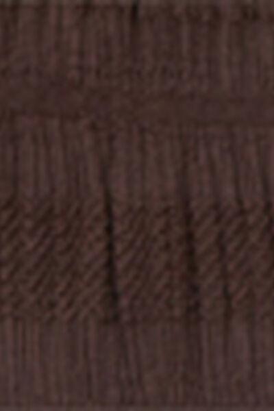 Brown Ruffled Cotton Top, 5501_203E, large image number 4