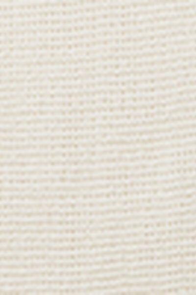 White Crew-Neck Cotton Top, 5501_206E, large image number 4