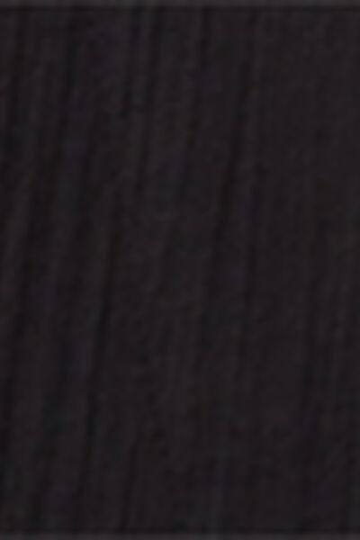Black Short Cotton Wrap Dress, 5501_894C, large image number 4