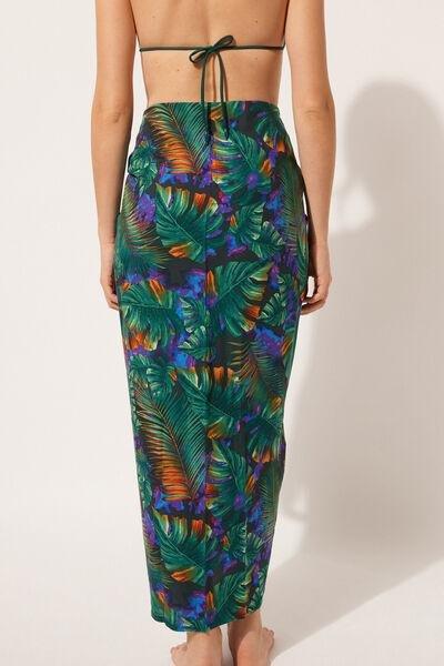 Green Long Sarong, , large image number 2